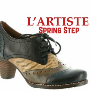 New L’ARTISTE | Bardot Leather Lace Up Bootie